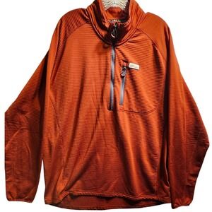 Orvis Pullover‎ Top Quarter Zip Long Sleeve BURGUNDY Outdoor Hiking Shirt